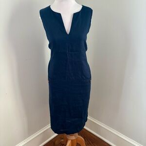 J. McLaughlin Navy Midi Dress